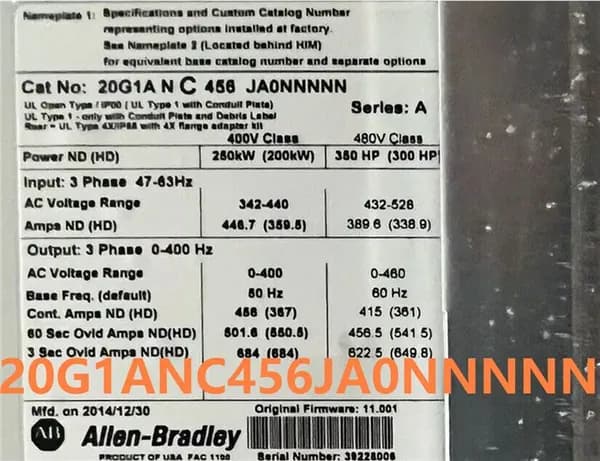 Модуль Allen-Bradley 20G1ANC456JA0NNNNN