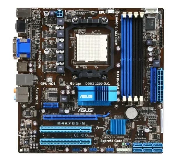 Материнская плата ASUS M4A785-M (M4A785-M) - AM2+, AMD 785G, 4xDDR2-1066 МГц, 1xPCI-Ex16, аудио 7.1, Micro-ATX