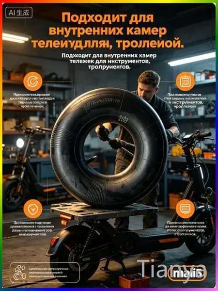 Камера колеса автомобильная 175/80 R16