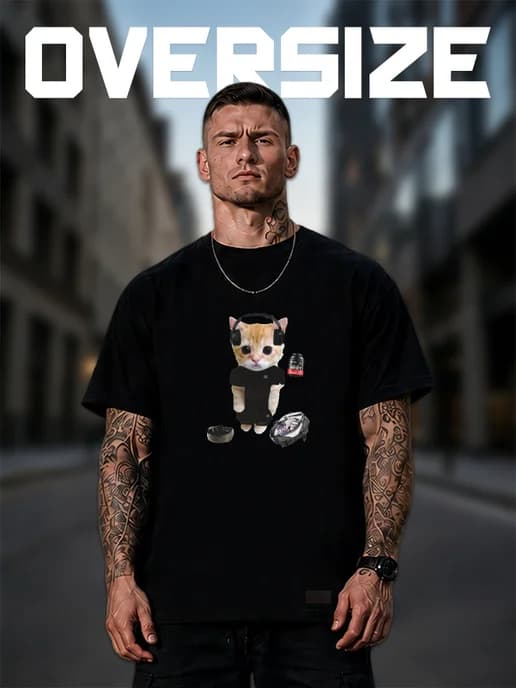 Футболка оверсайз для зала GYM креатин тренболон creatine