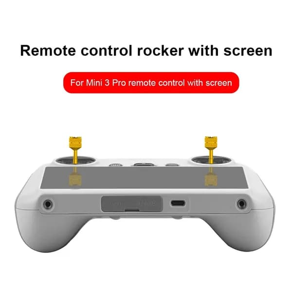 Заменяемые джойстиковые накладки для пульта DJI Mini 3 Pro RC, золотистые, алюминиевые