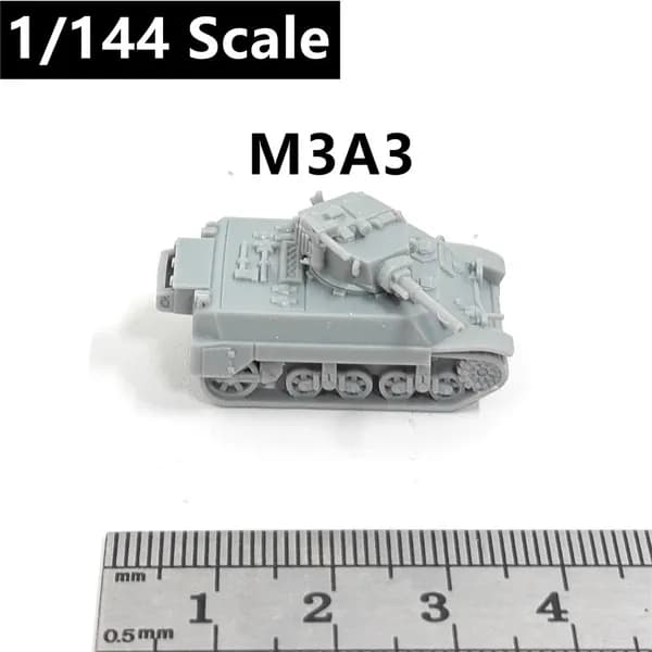Миниатюрная модель танка в масштабе 1:144, напечатанная на 3D-принтере, из смолы, основные боевые танки армии США Второй мировой войны M4A1/M3/M26/M4A3/M1128