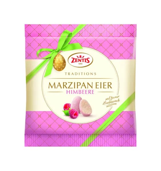 Марципановые яйца с малиной, 125 г, Zentis