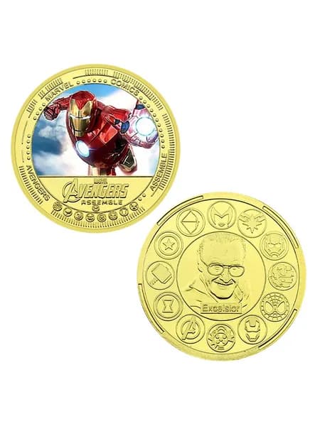 Коллекционная памятная монета Marvel "Железный человек" (США)