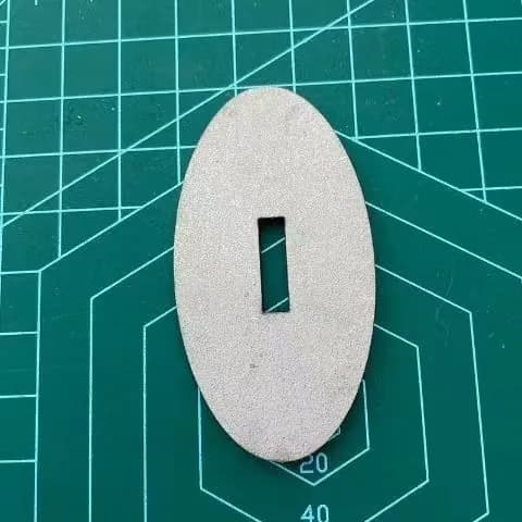 Больстер из латуни для ножа толщина 3 мм, длина60mm,паз 4мм арт. Я-05