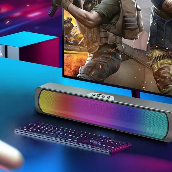 колонка Q4R с Bluetooth, подсветкой RGB, большой громкостью и глубоким басом