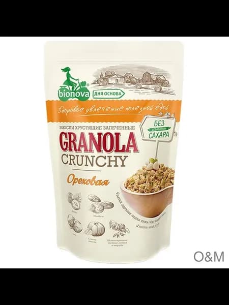 Мюсли BIONOVA Granola crunchy Ореховая