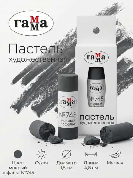 Пастель художественная Гамма, мокрый асфальт №745