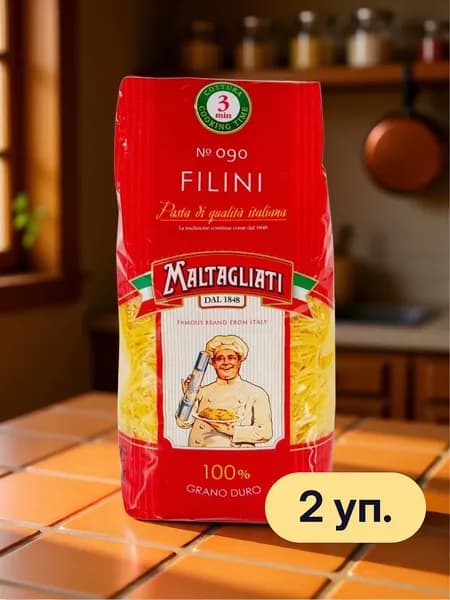 Maltagliati Макаронные изделия Filini Вермишель-паутинка, 450 г, 2 шт