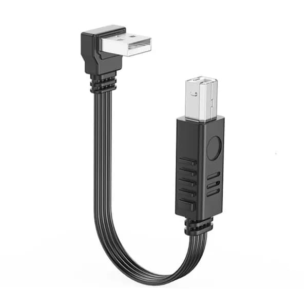 Плоский USB-кабель 2.0 A-B для компьютера и принтера, 1m - Наклонись
