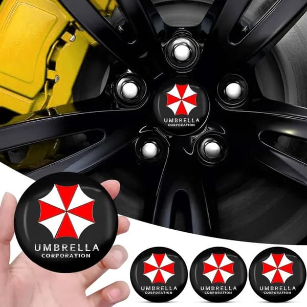4 шт Зонтик (Umbrella) автомобильных колпачков для ступиц диаметром 56 мм