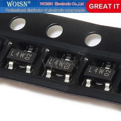 10шт./лот BAT54 silkscreen: L4W SOT-23 Ремонтные детали