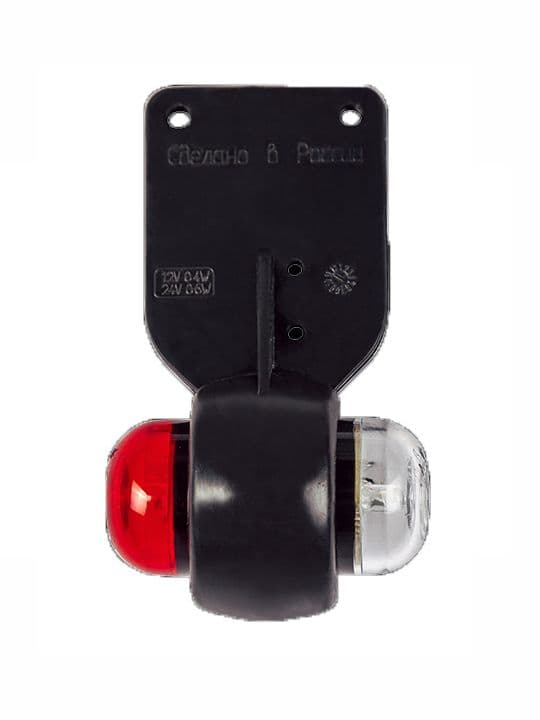 Фонарь габаритный (рог) LED ГФ 3.20 12-24V Красный / Белый
