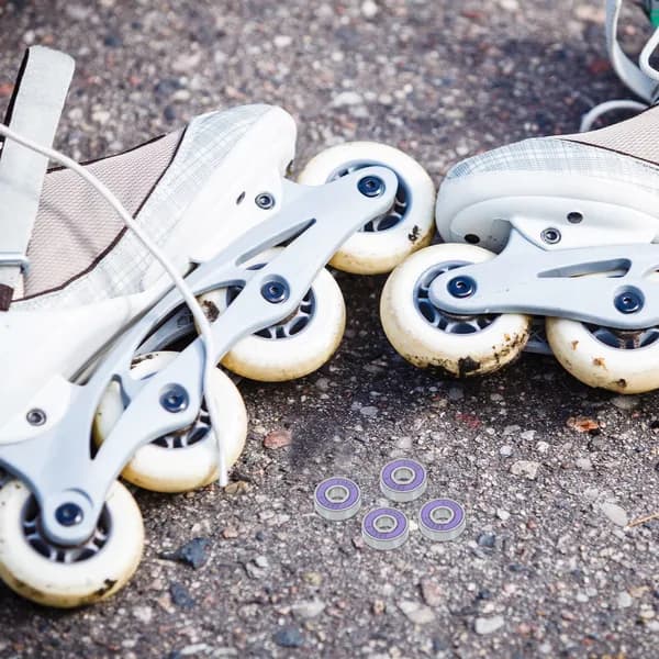 Роликовые подшипники 608rs из углеродистой стали и pu для домашнего использования, 8 штук