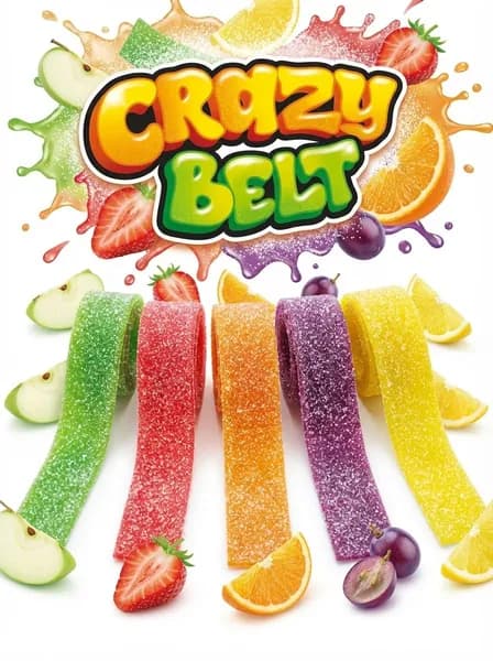 Мармелад Тутти - Фрутти Кисло Ремешки Grazy Belt 15гр - 5 шт