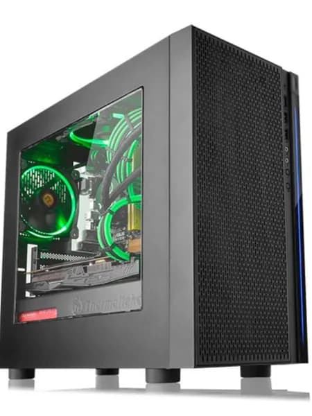 Компьютерный корпус Thermaltake Versa H18, Micro-ATX / Mini-ITX, поддержка видеокарт до 350 мм, без блока питания