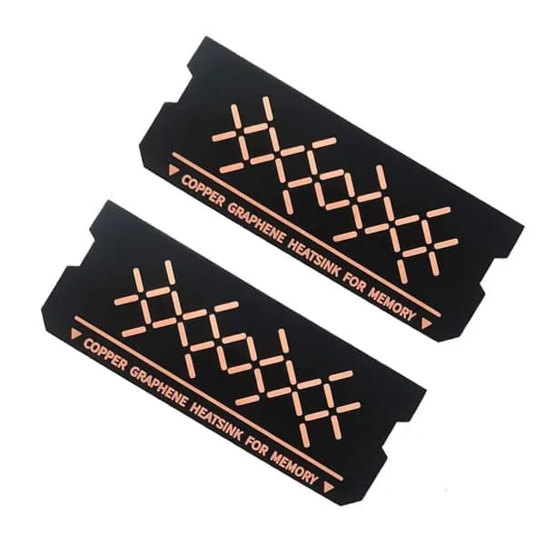 2 шт Быстрые медные радиаторы для DDR5/DDR4/DDR3/DDR2