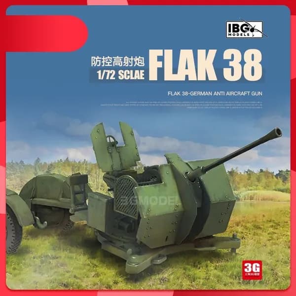 IBG Модельный набор 72076 Flak 38 противовоздушная пушка 2-компонентный 1/72
