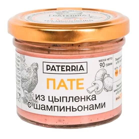 Пате из куриной печени Paterria с шампиньонами 90 г