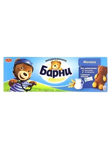 Пирожное Медвежонок Барни с Молочной начинкой, 150г