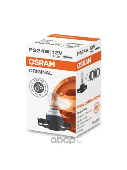 Лампа накаливания PS24W PG20-3 12V24W 3200K 1шт