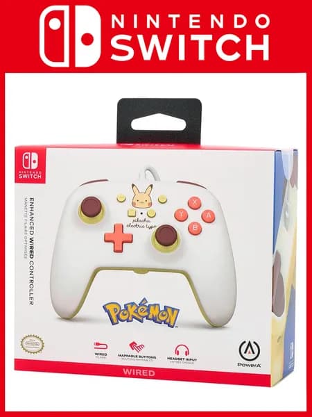 Геймпад (контроллер) проводной PowerA "Pokemon Pikachu Electric" для Nintendo Switch