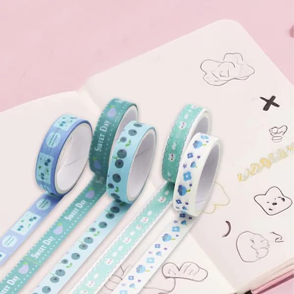 Клейкая лента канцелярская 10 мм x 2 м, 5 шт.