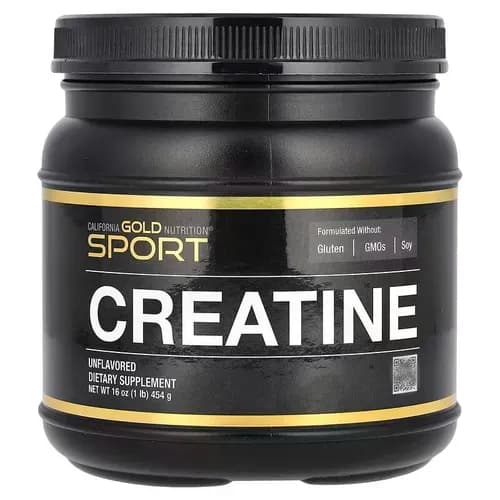 Креатина моногидрат, порошок без добавок, 454 г, California Gold Nutrition Sport