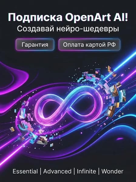 Подписка OpenArt Ai Wonder 1 месяц - первая активация официальной подписки опен арт аэй вондер 1 месяц