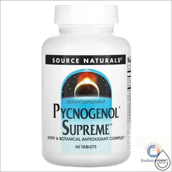 , Pycnogenol Supreme, 60 таблеток