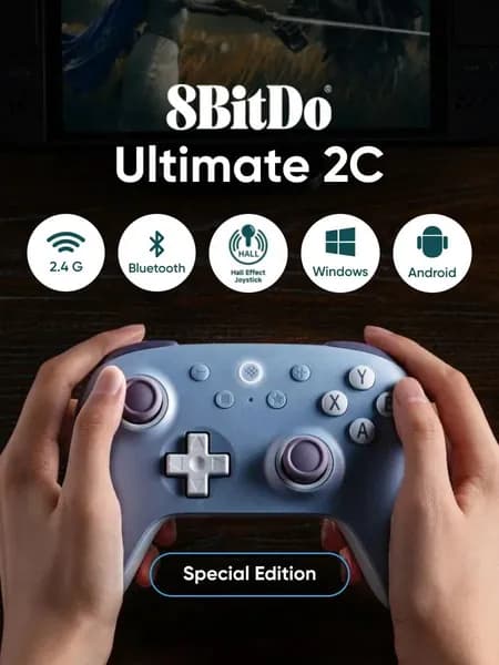 Беспроводной геймпад 8BitDo Ultimate 2С Wireless 2.4G, игровой джойстик для ПК и телефона Android, контроллер блютуз