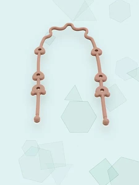 Ремешок для игрушек коляски и стульчика, персик