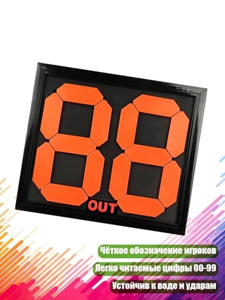 Двусторонняя доска для замены футболистов