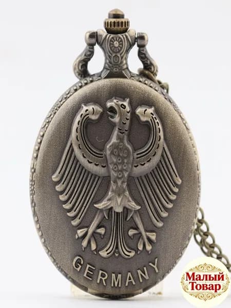 Карманные часы с орлом Replica Antique Flip (винтажные, в стиле ретро, подарок из Германии)