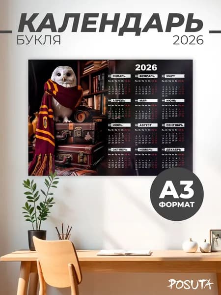 Календарь Гарри Поттер на 2026 год