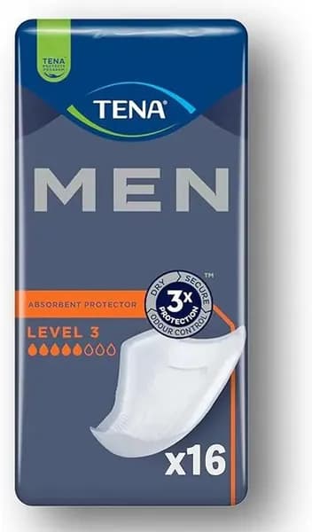 Прокладки урологические для мужчин Tena Men Level 3 , капли, 16x1 штуки