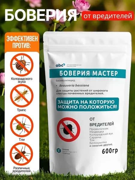 Боверия от вредителей и насекомых порошок