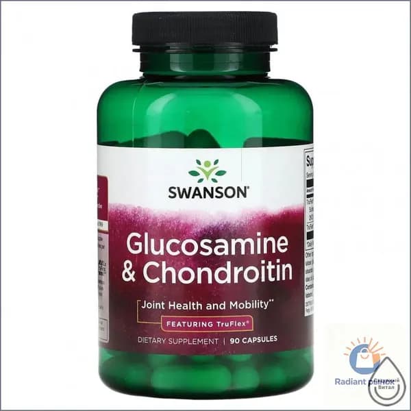 Swanson, Глюкозамин и хондроитин, с TruFlex, 90 капсул