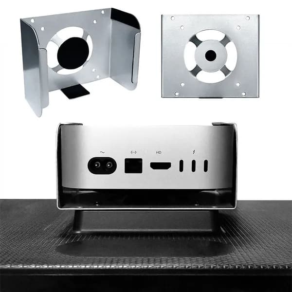 держатель для Mac mini M4, с защитными накладками, металлический