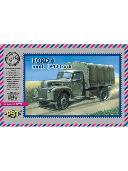 Сборная модель автомобиля. Грузовой автомобиль Ford 6 (G8T). PST 72051, масштаб 1/72