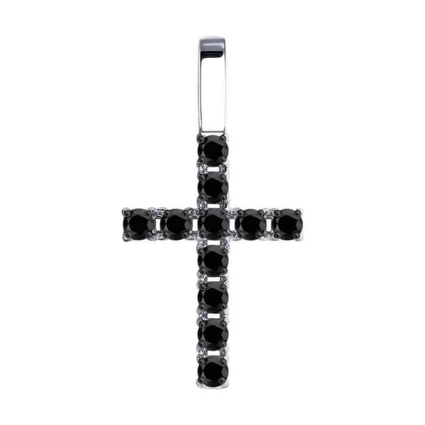 Подвеска из белого золота DIAMANT-ONLINE с фианитом 585 пробы