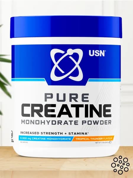 CREATINE MONOHYDRATE Tropical Thunder / КРЕАТИН МОНОГИДРАТ ЮСН со вкусом Тропический гром, порошок, 500 г .