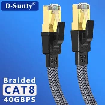 D-Sunty Кабель для интернет-соединения RJ-45/RJ-45, 0.5 м, серый