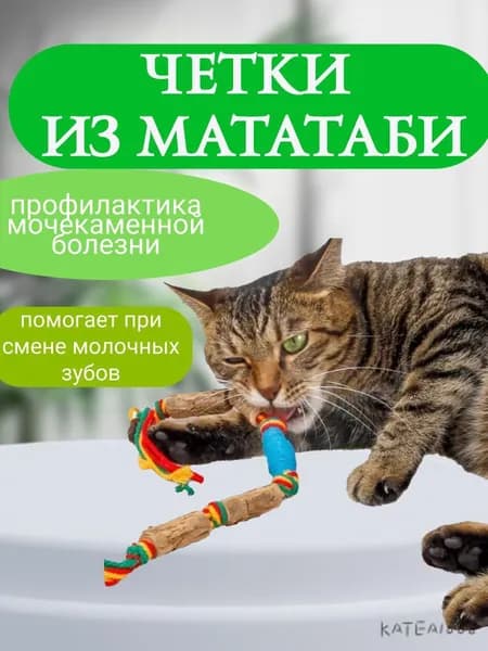 Игрушка для кошек палочки мататаби для зубов Кусалка