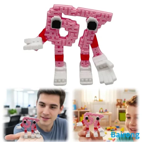 Фигурка Steal a Brainrot SammyJandel из PLA, розовая, 70 65 30 мм
