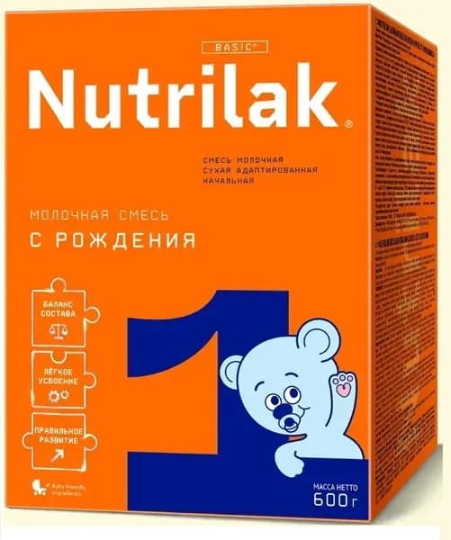 Nutrilak Молочная смесь 1 (с рождения) 600г. 1шт.