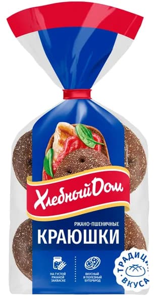 Лепешки Хлебный дом  Краюшки ржано-пшеничные, 240 г