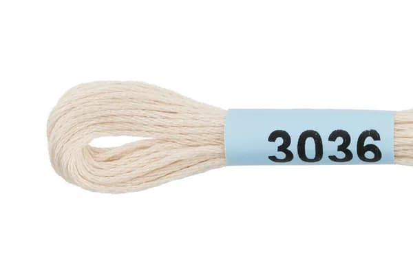 Мулине GAMMA нитки для вышивания 2 шт. по 8 м., 3036 серо-кремовый