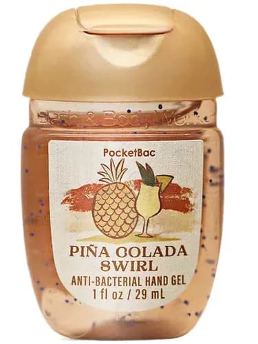 Bath & Body Works / Санитайзер для рук антисептик,Новинки сезона весна/лето 2025, Pina Golada Swirl 29МЛ, Замороженный ананас, апельсиновая газированная вода, ванильное кокосовое молоко