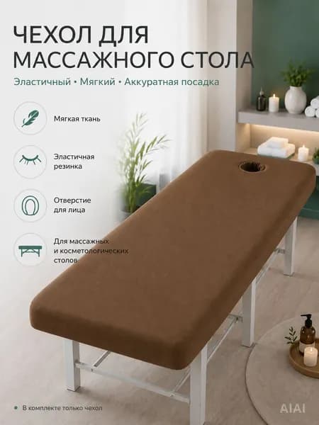 Эластичный чехол для массажного стола с отверстием для лица, мягкая простыня на резинке для кушетки, SPA и салона красоты